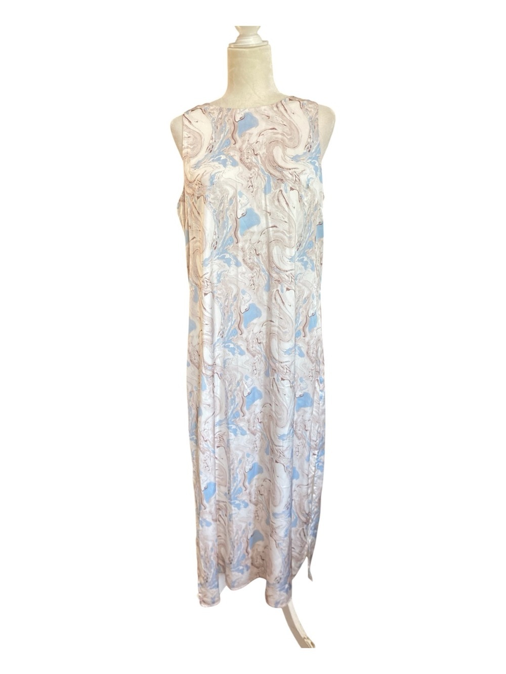 Joie Womens NWT Soft Marble Print Maxi Dress